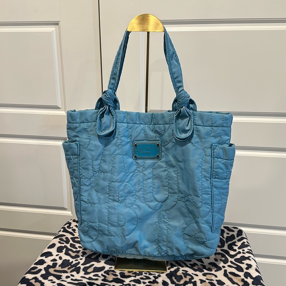 Marc By Marc Jacobs Blue Quilted Tote